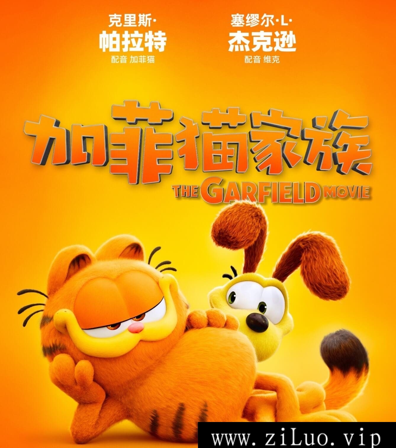 动画《加菲猫家族/The Garfield Movie》百度云网盘下载，MP4格式，已做压缩处理，百度网盘下载后解压使用，文件大小8.9GB。